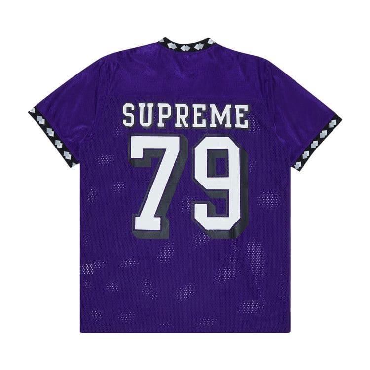 Vintage Supreme Diamond Rib Football Top Purple