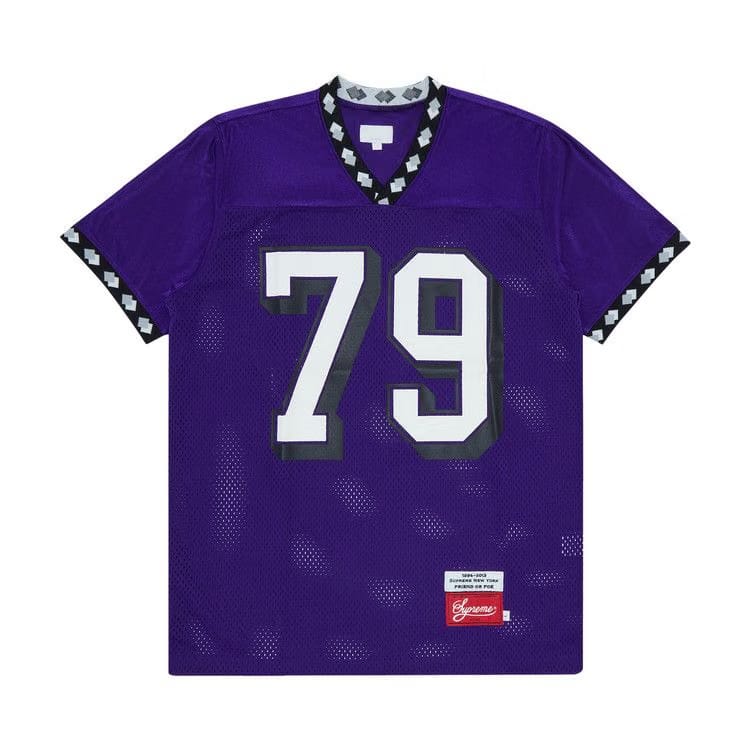 Vintage Supreme Diamond Rib Football Top Purple