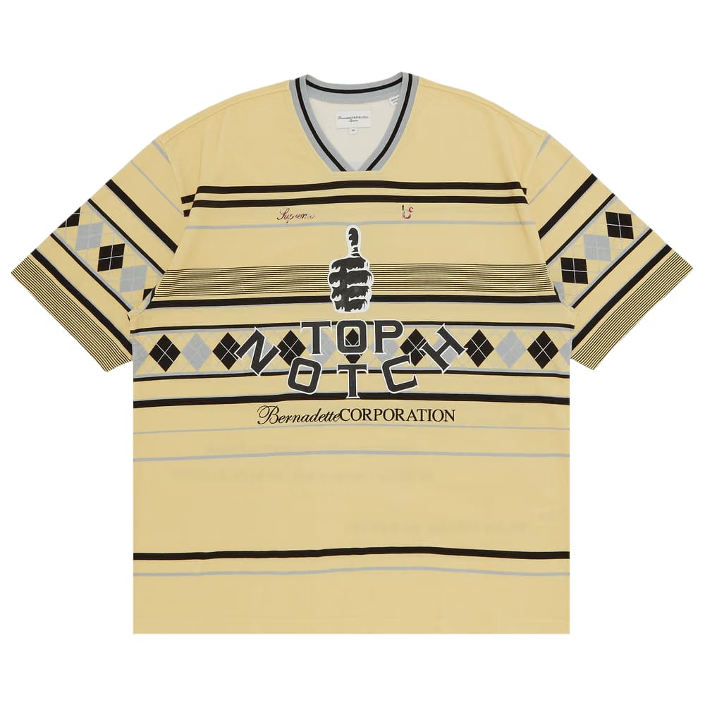 Supreme x Bernadette Corporation Pique Soccer Top Pale Yellow