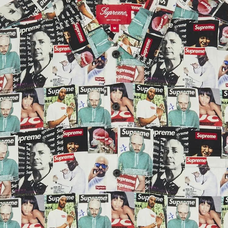 Supreme Magazine Shorts-Sleeve Shirt Multicolor