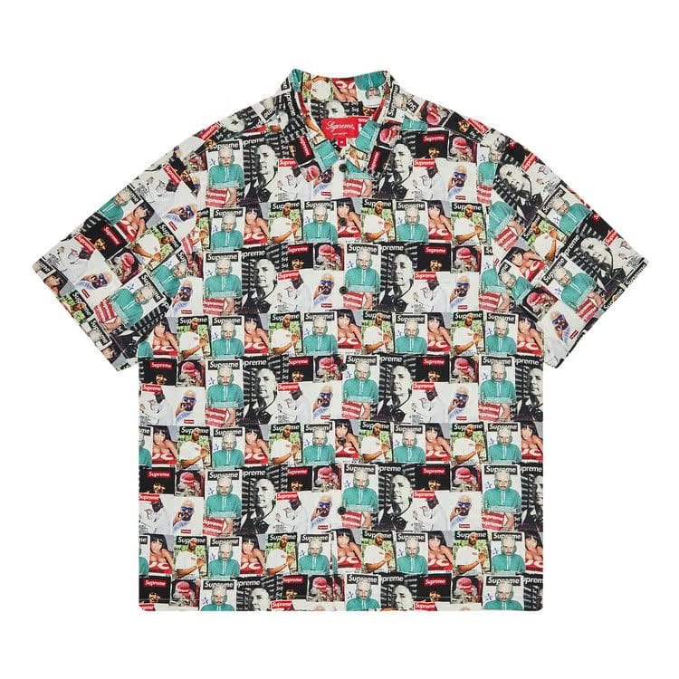 Supreme Magazine Shorts-Sleeve Shirt Multicolor