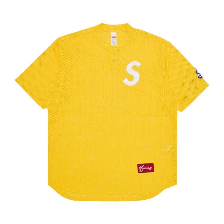 Supreme S Logo Baseball Henley Yellow