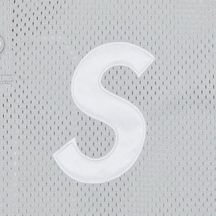 Supreme S Logo Baseball Henley Grey