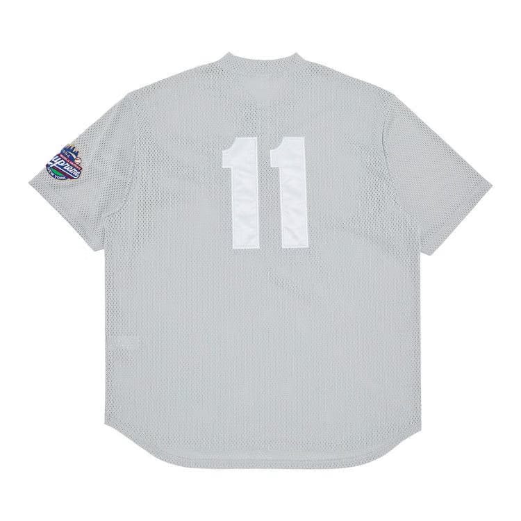 Supreme S Logo Baseball Henley Grey