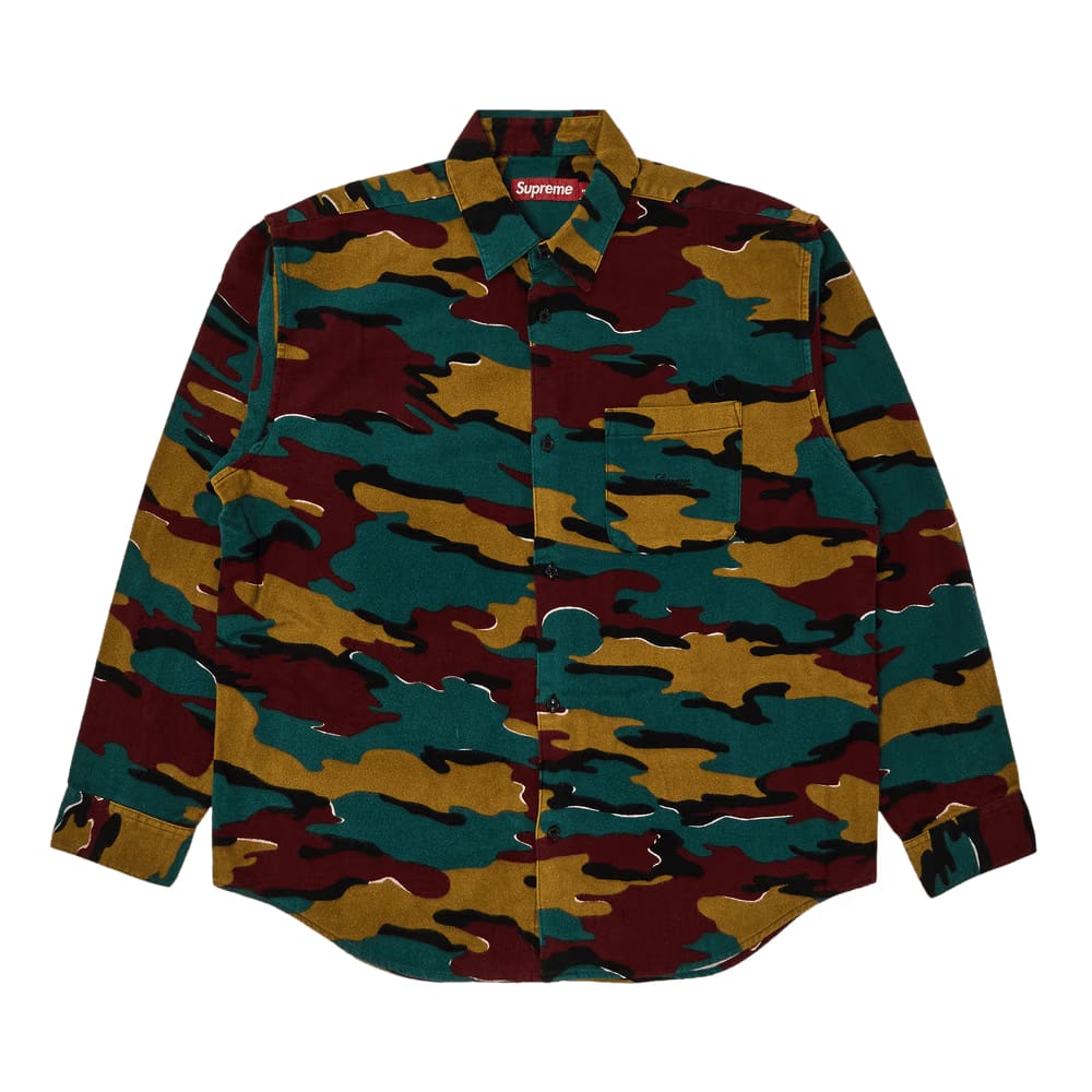 Supreme Flannel Shirt Camo