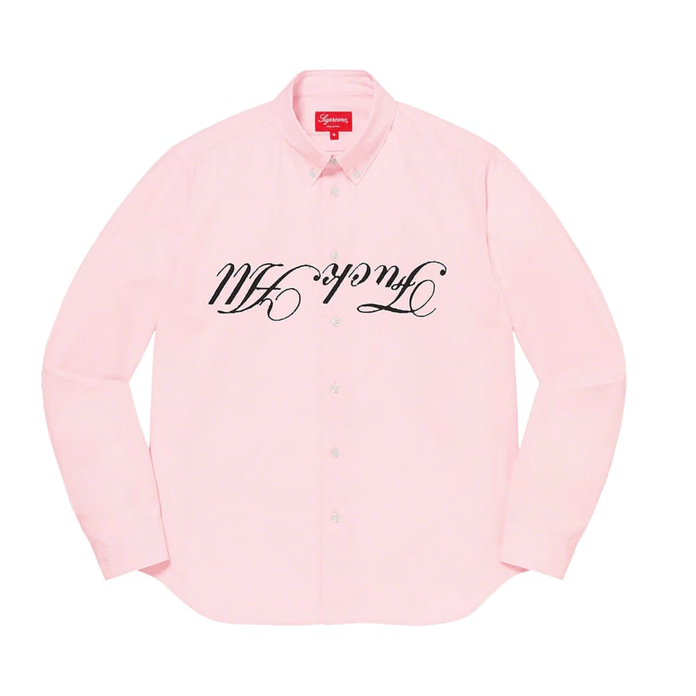 Supreme x Jamie Reid Fuck All Shirt Light Pink