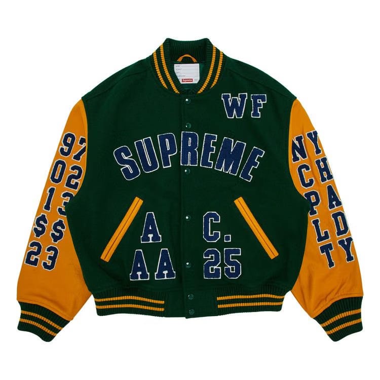 Supreme Praises Varsity Jacket Green