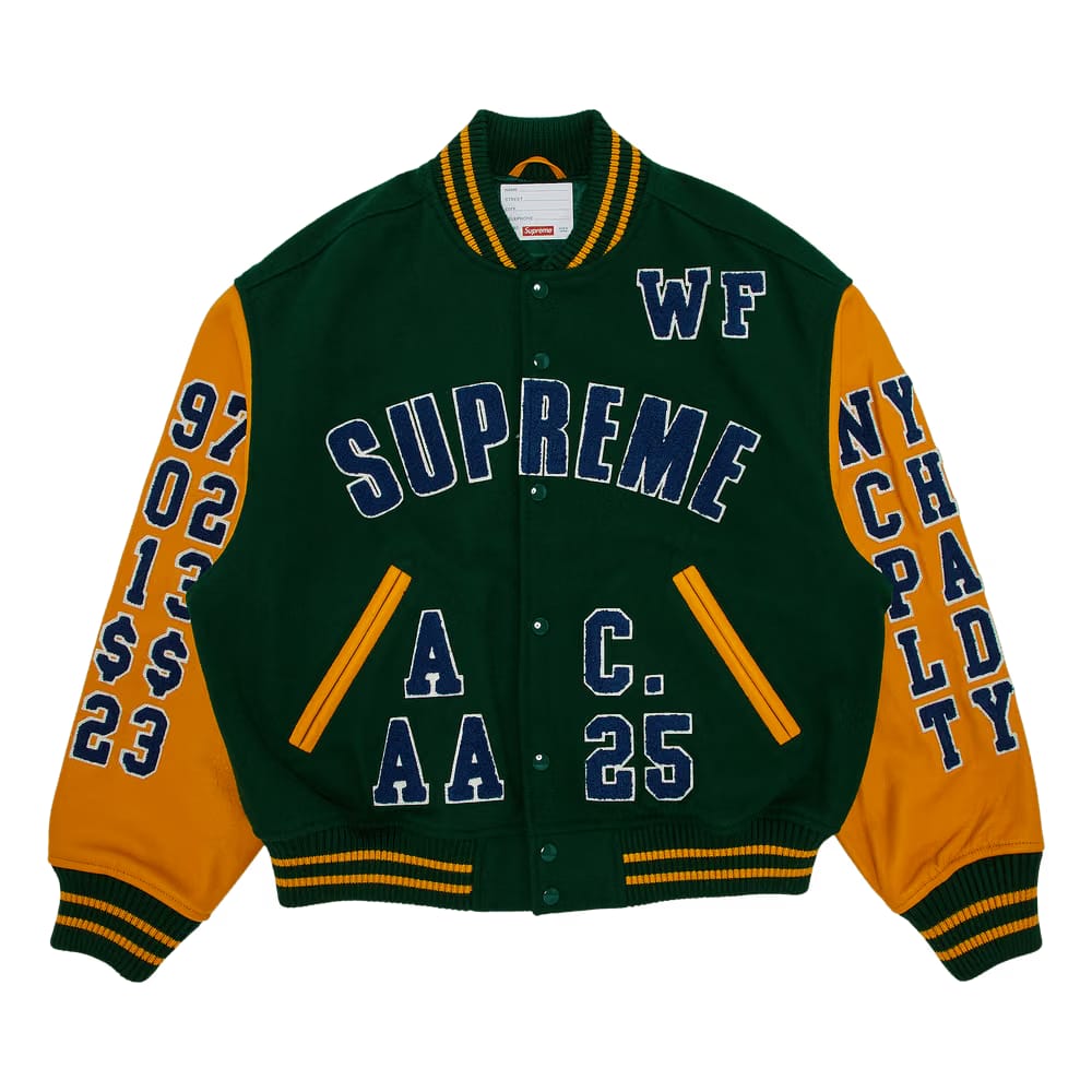 Supreme Praises Varsity Jacket Green