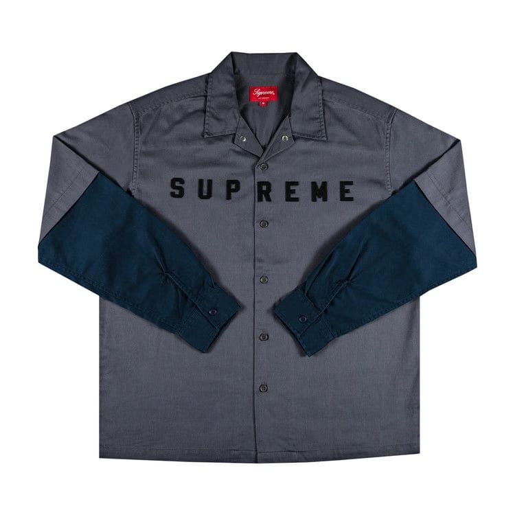 Supreme 2-Tone Work Shirt Dark Grey
