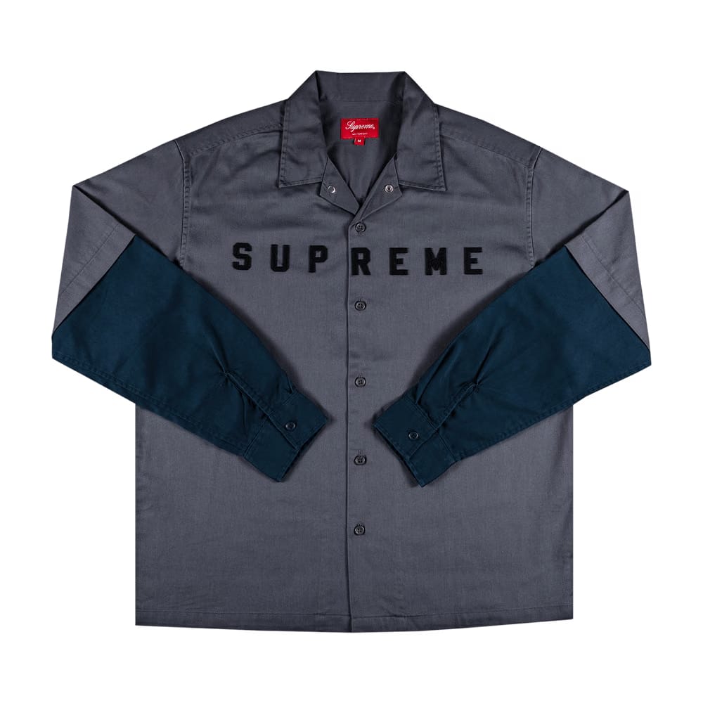 Supreme 2-Tone Work Shirt Dark Grey
