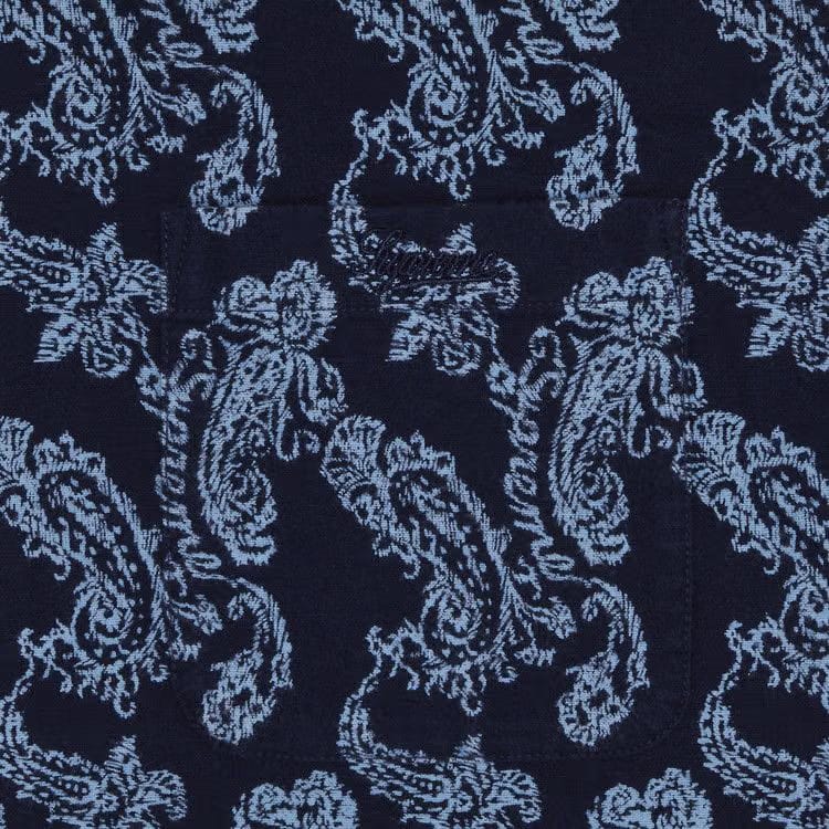 Supreme Paisley Flannel Shirt Navy