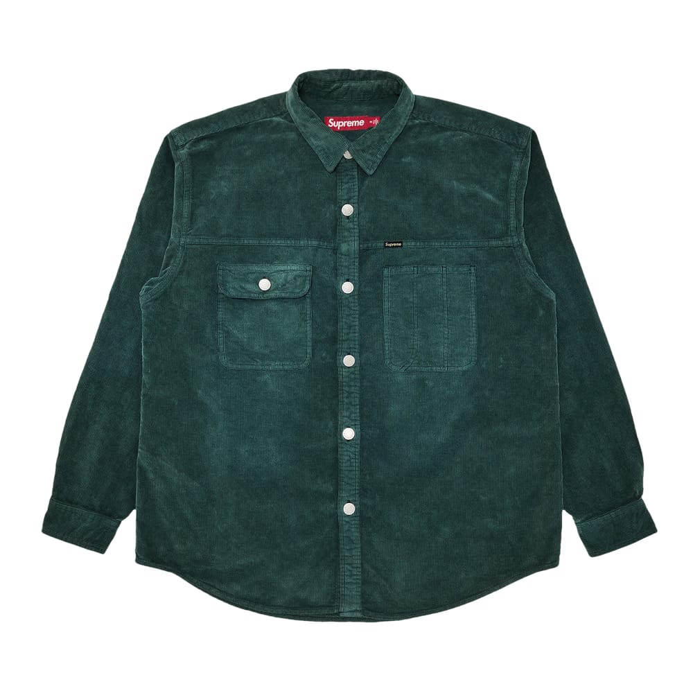 Supreme Washed Corduroy Shirt Sage