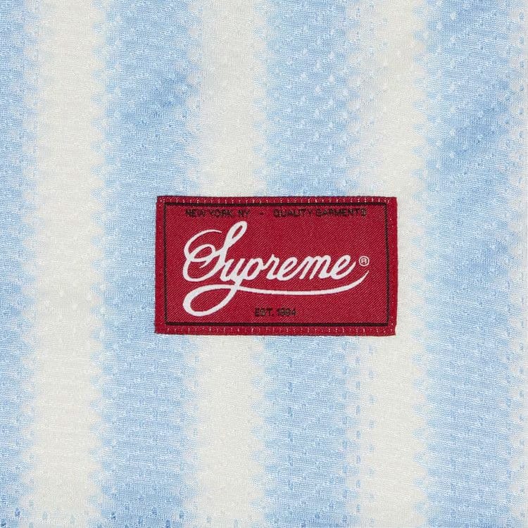 Supreme Stripe Mesh Tank Top Blue