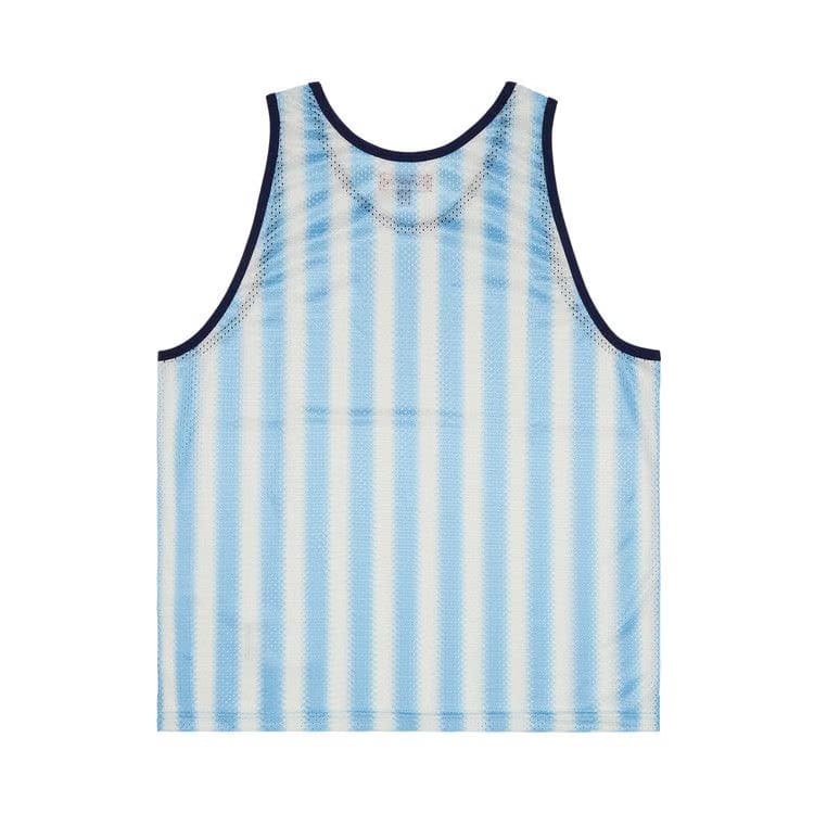 Supreme Stripe Mesh Tank Top Blue