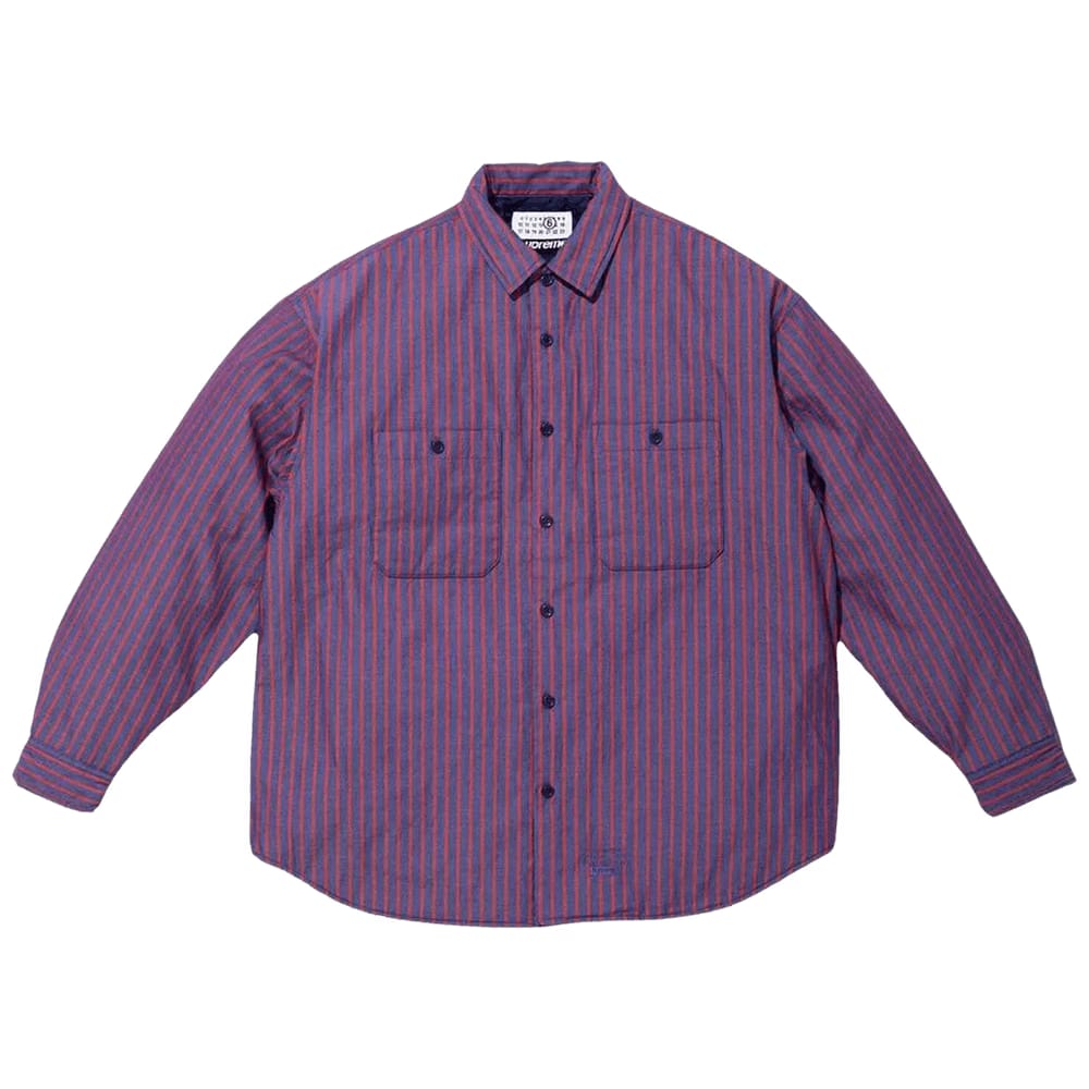 Supreme x MM6 Maison Margiela Padded Shirt Stripe