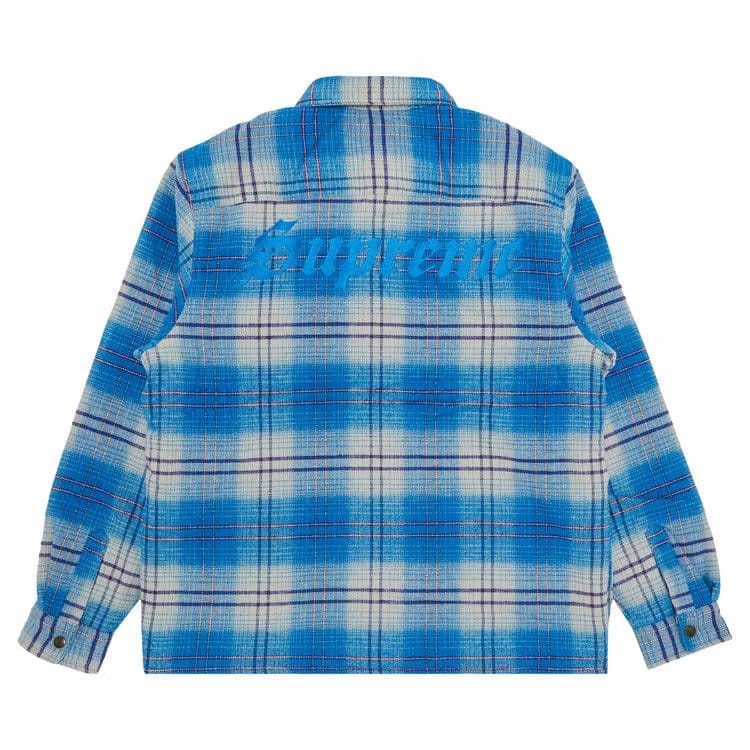 Supreme Lined Flannel Snap Shirt Blue