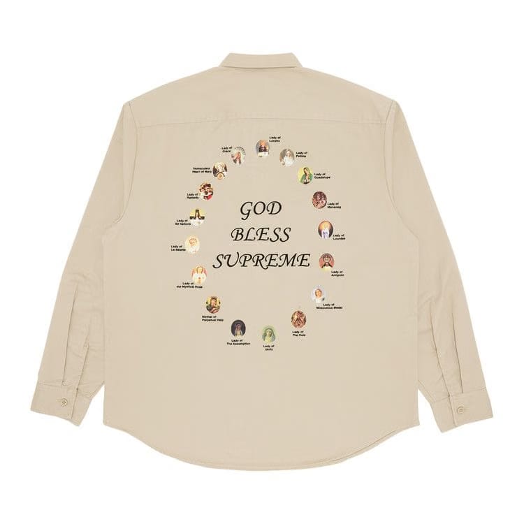 Supreme Our Lady Work Shirt Khaki