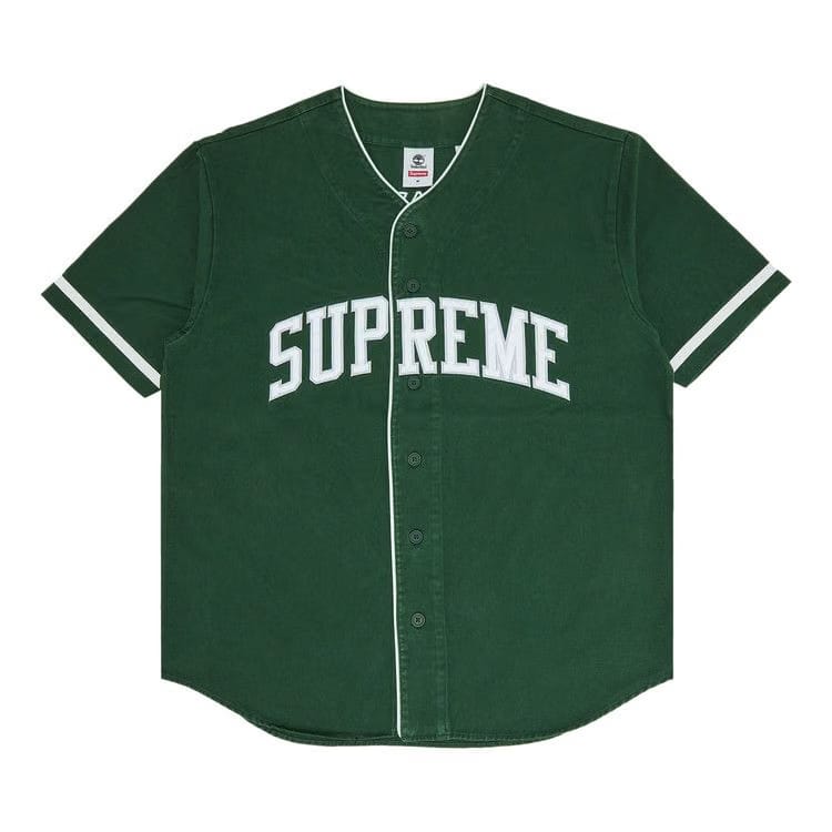 Supreme x Timberland Baseball Jersey Green