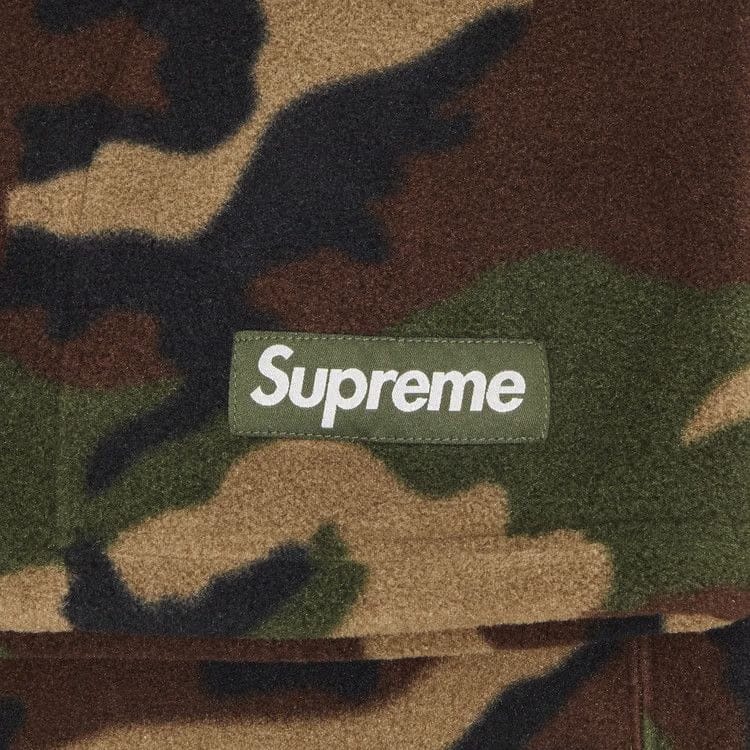 Supreme x Polartec Mock Neck Pullover Woodland Camo