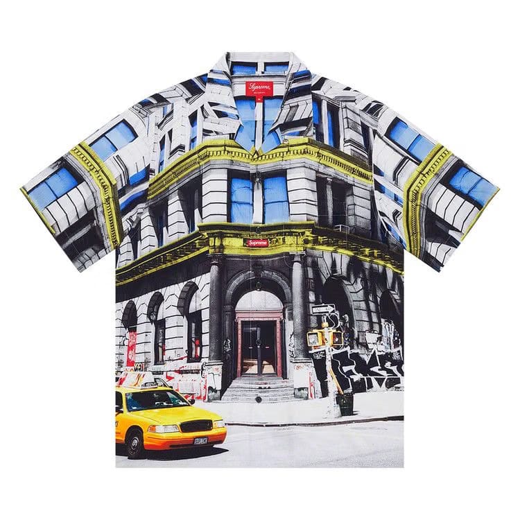 Supreme 190 Bowery Rayon Shorts-Sleeve Shirt Multicolor