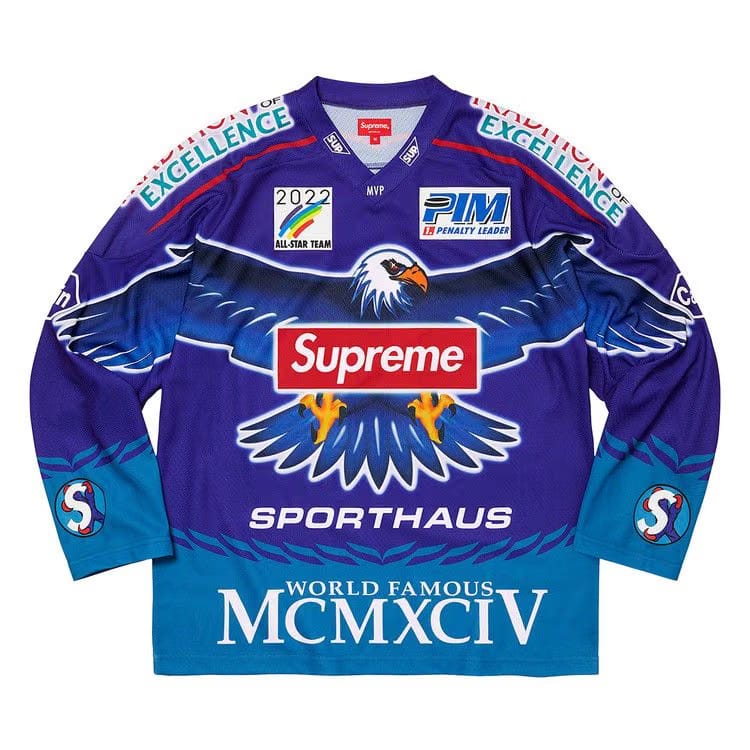 Supreme Eagle Hockey Jersey Royal