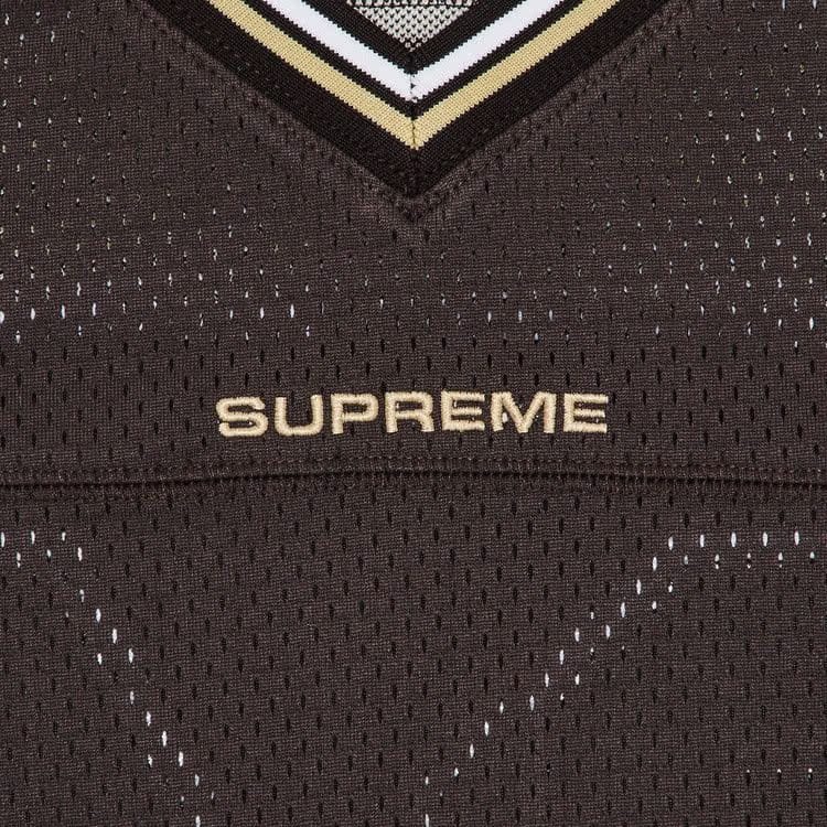 Supreme Jacquard Rib Football Jersey Brown