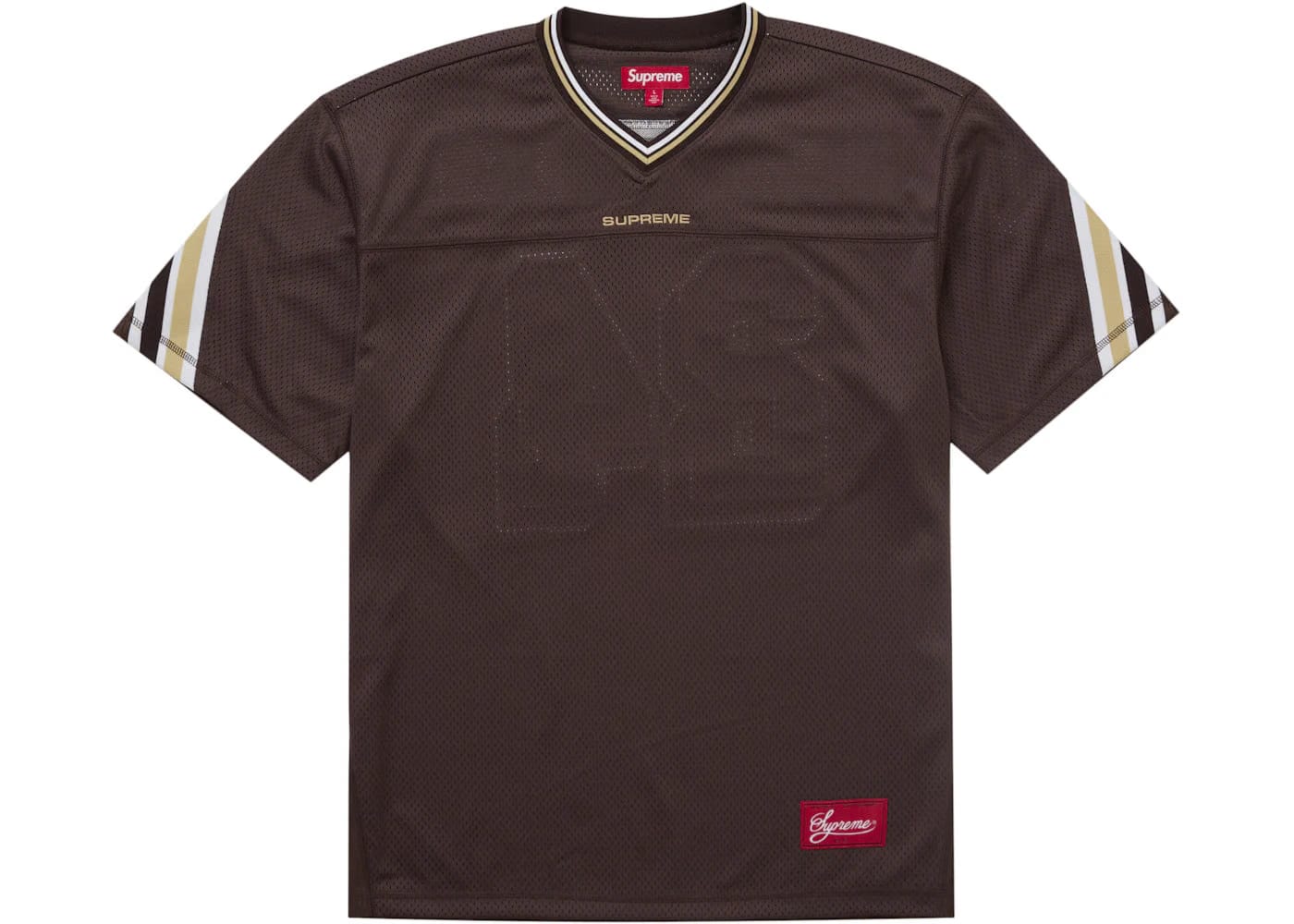 Supreme Jacquard Rib Football Jersey Brown