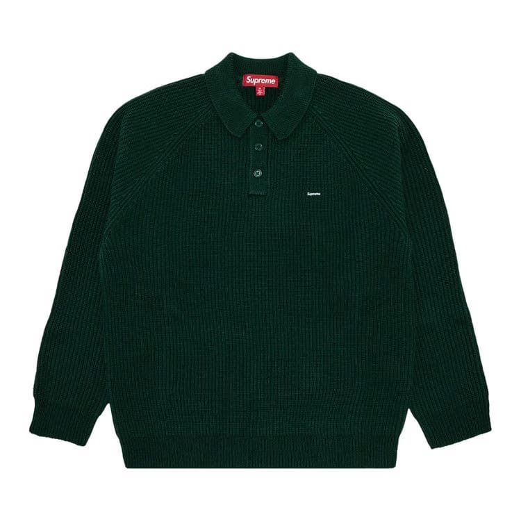 Supreme Small Box Polo Sweater Green
