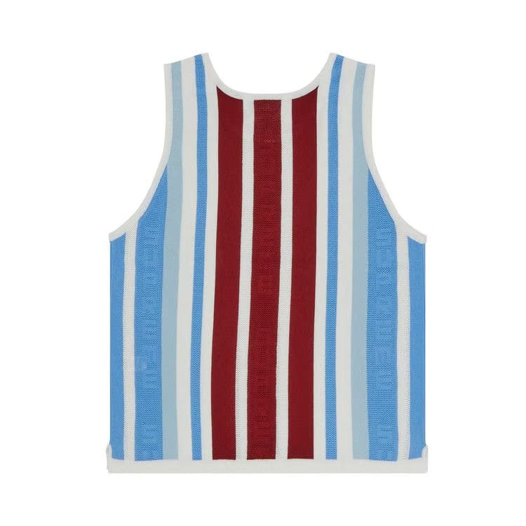 Supreme Knit Stripe Tank Top White