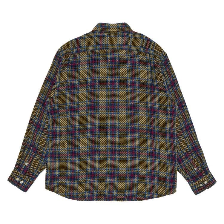 Supreme Basket Weave Plaid Shirt Yellow