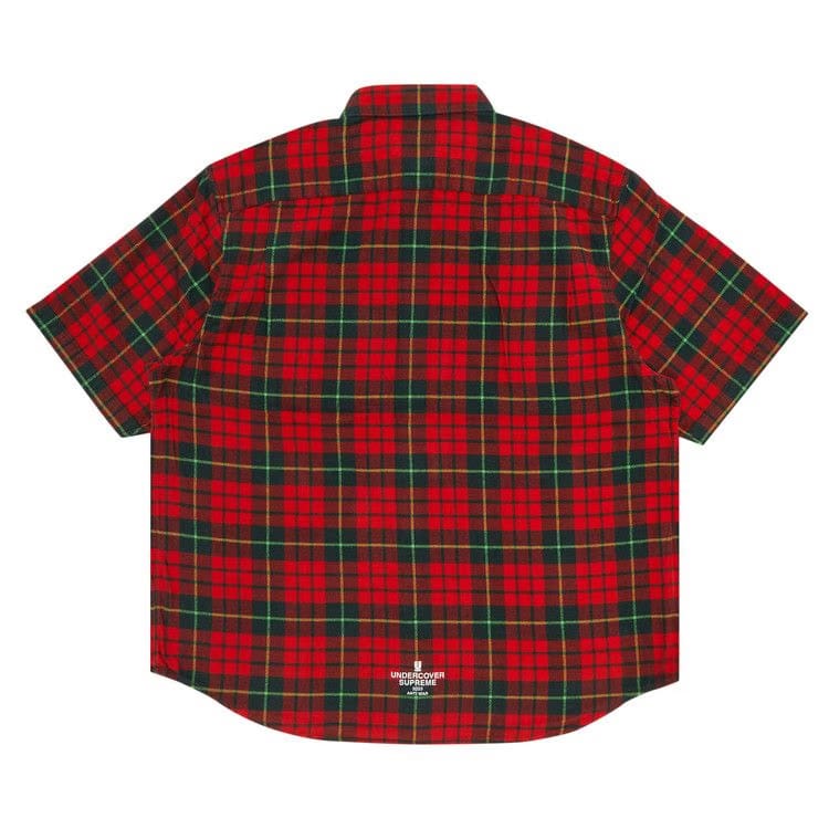 Supreme x UNDERCOVER Shorts-Sleeve Flannel Shirt Red Plaid