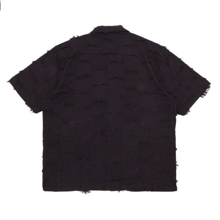 Supreme Patchwork Shorts-Sleeve Shirt Black