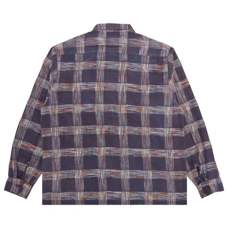 Supreme Woven Plaid Shirt Washed Navy