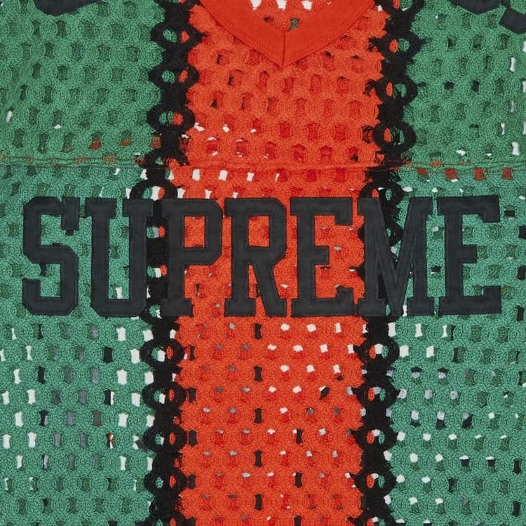 Supreme Crochet Football Jersey Orange