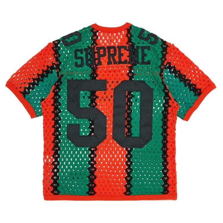 Supreme Crochet Football Jersey Orange