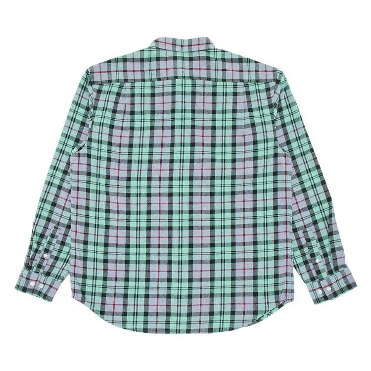 Supreme Plaid Flannel Shirt Blue