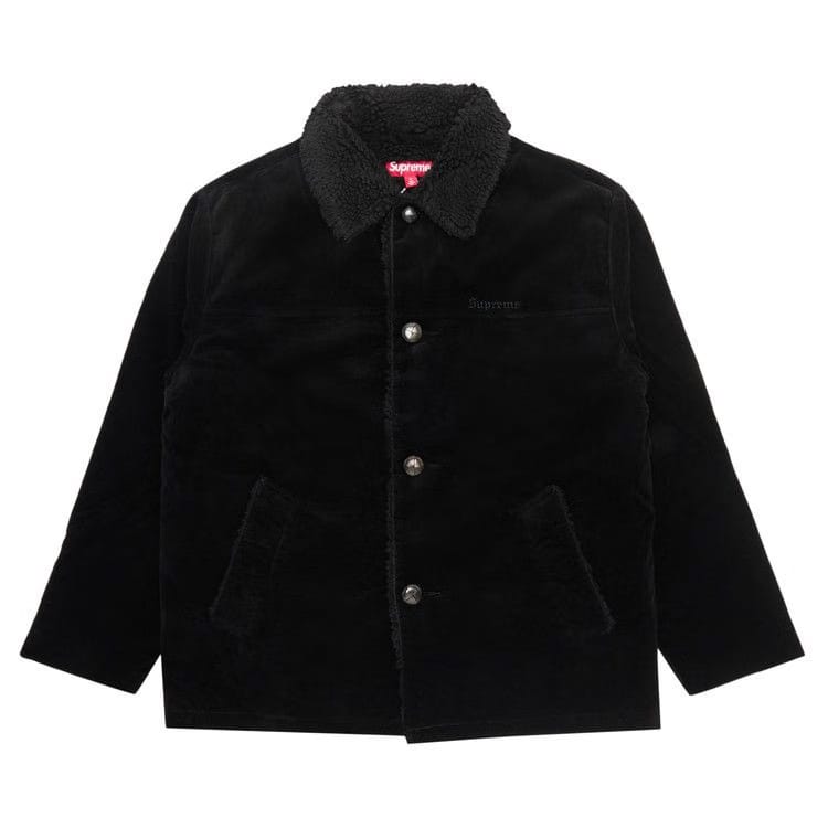 Supreme Kindermann Uncut Corduroy Car Coat Black