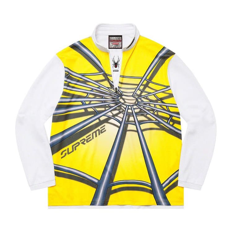 Supreme x Spyder Web Half Zip Pullover Yellow