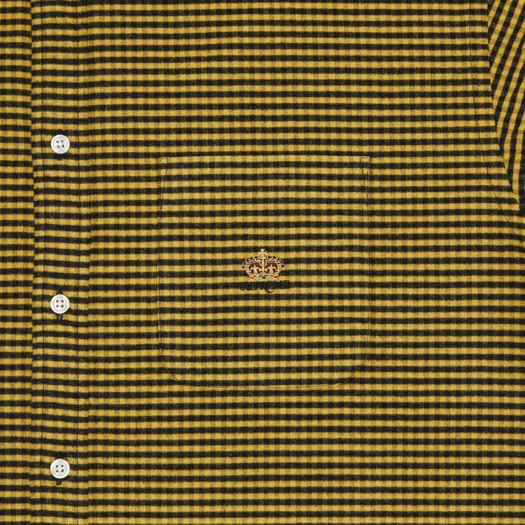 Supreme Loose Fit Flannel Oxford Shirt Yellow Plaid