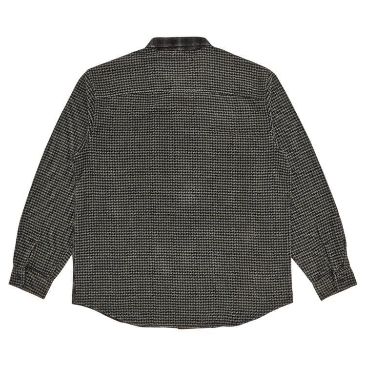 Supreme Houndstooth Plaid Flannel Shirt Black