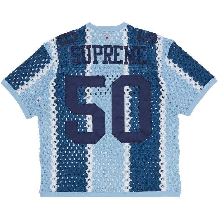 Supreme Crochet Football Jersey Slate