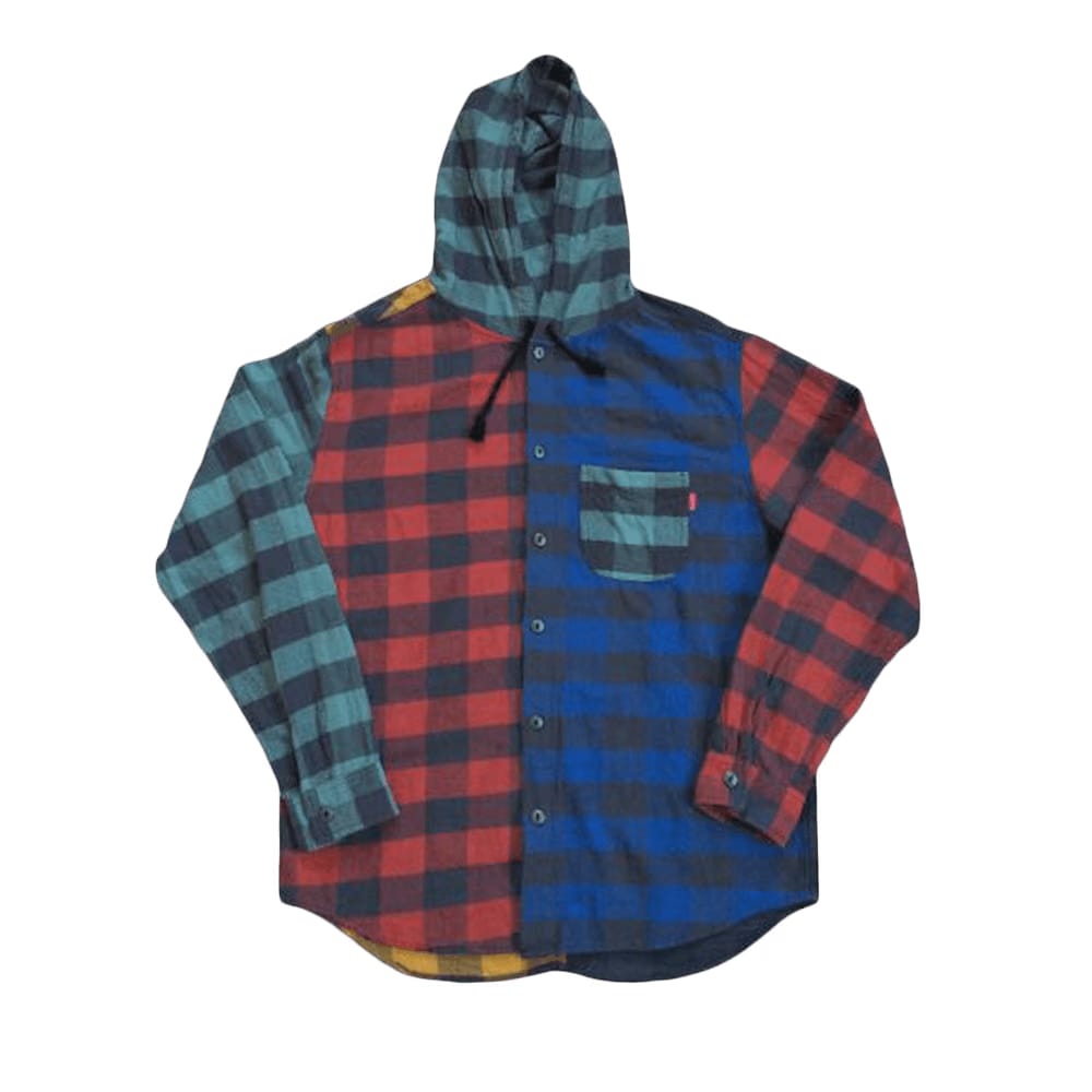 Supreme Hooded Buffalo Plaid Flannel Multi