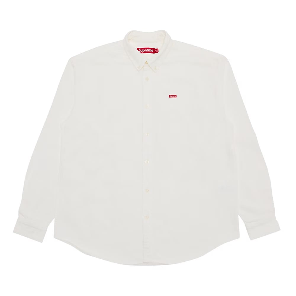 Supreme Small Box Shirt White Denim