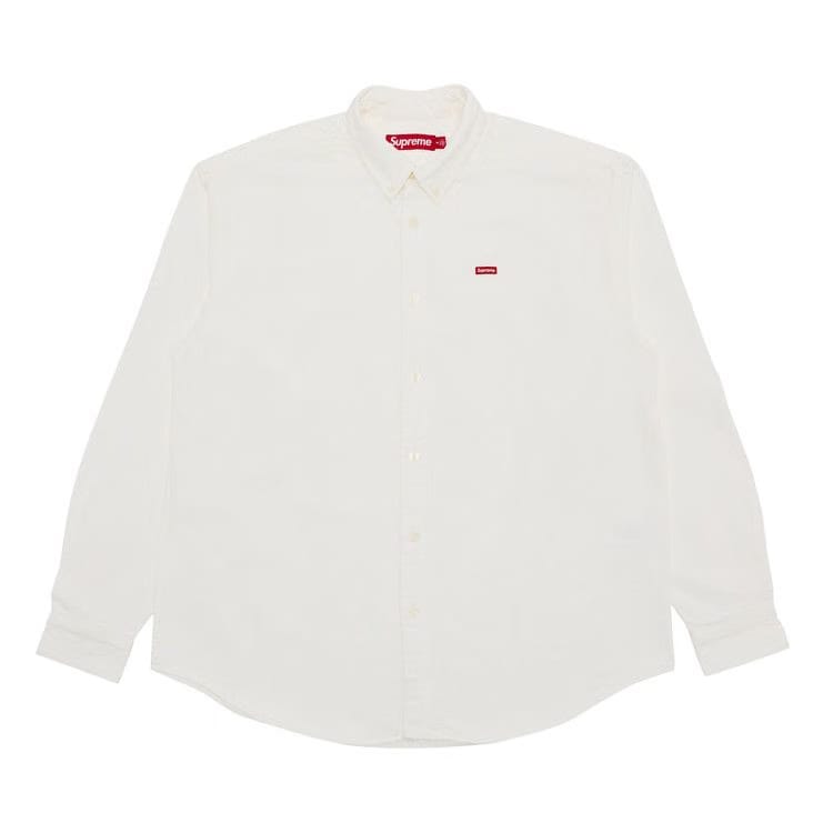 Supreme Small Box Shirt White Denim