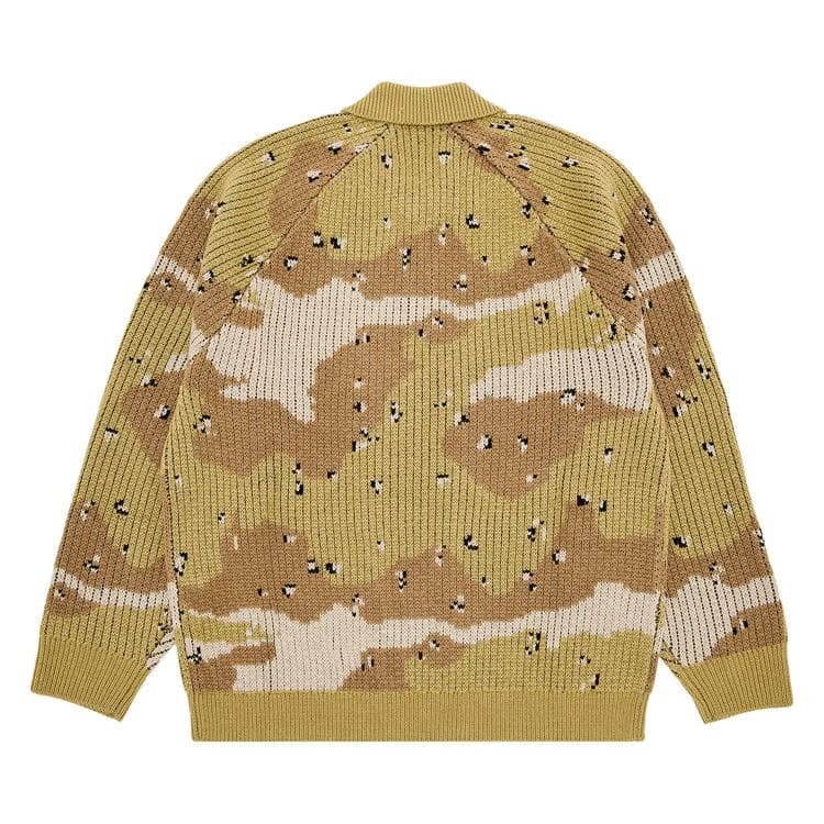 Supreme Small Box Polo Sweater Desert Camo