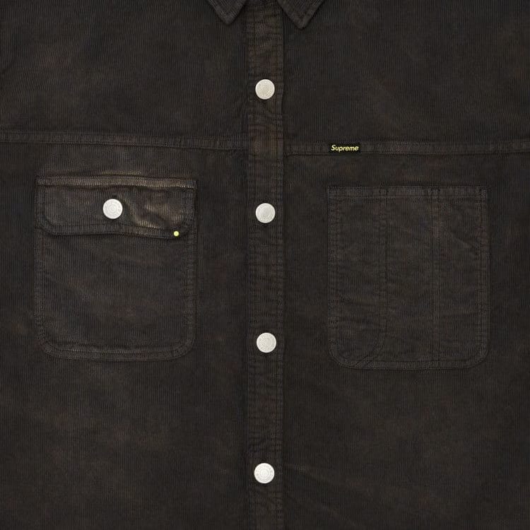 Supreme Washed Corduroy Shirt Brown
