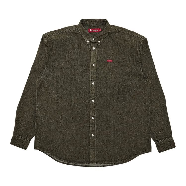 Supreme Small Box Denim Shirt Olive
