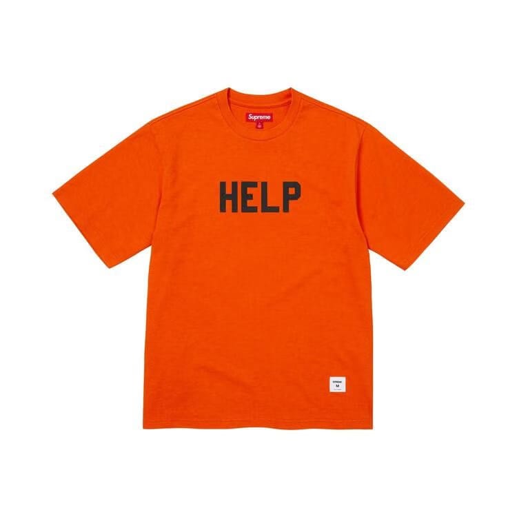 Supreme Help Shorts-Sleeve Top Orange
