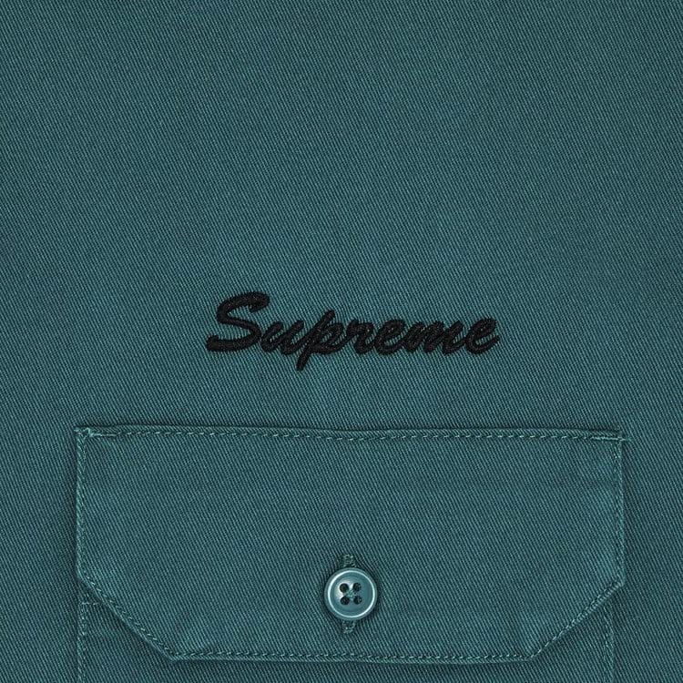 Supreme Mister Cartoon Work Shirt Work Green