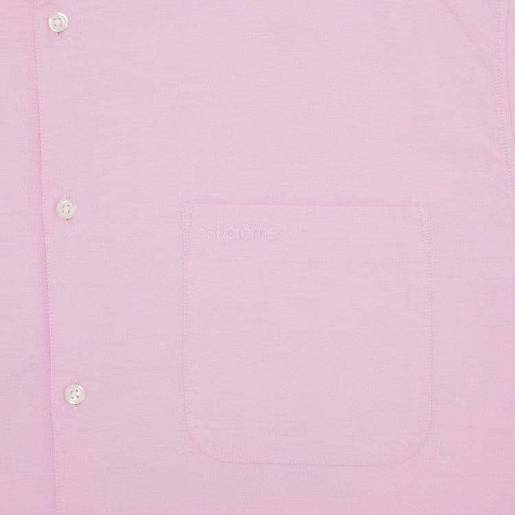 Supreme Loose Fit Shorts-Sleeve Oxford Shirt Pink